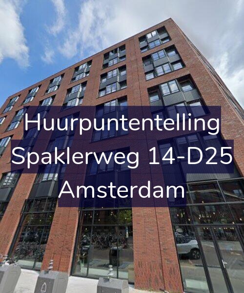 Foto gevel Huurpuntentelling voor Spaklerweg 14-D25, Amsterdam