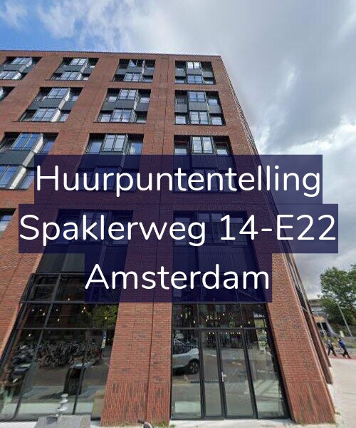 Foto gevel Huurpuntentelling voor Spaklerweg 14-E22, Amsterdam