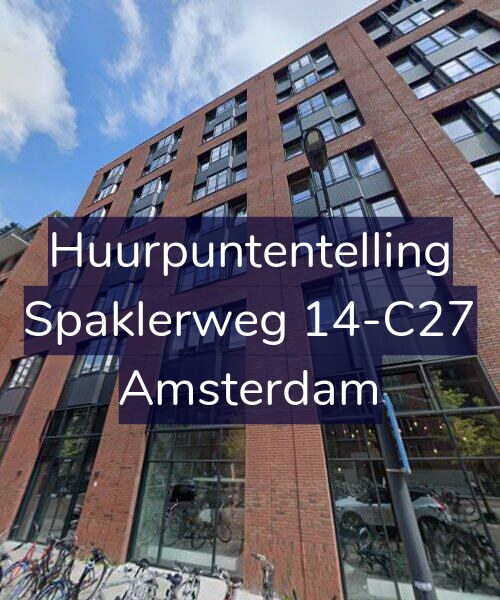Foto gevel Huurpuntentelling voor Spaklerweg 14-C27, Amsterdam