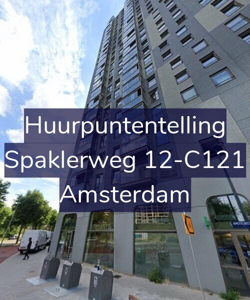 Foto gevel Huurpuntentelling voor Spaklerweg 12-C121, Amsterdam
