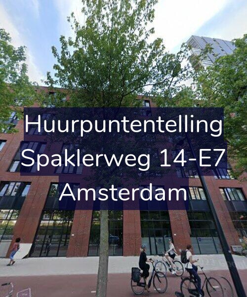 Foto gevel Huurpuntentelling voor Spaklerweg 14-E7, Amsterdam