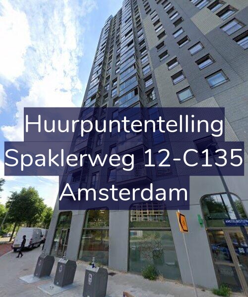 Foto gevel Huurpuntentelling voor Spaklerweg 12-C135, Amsterdam