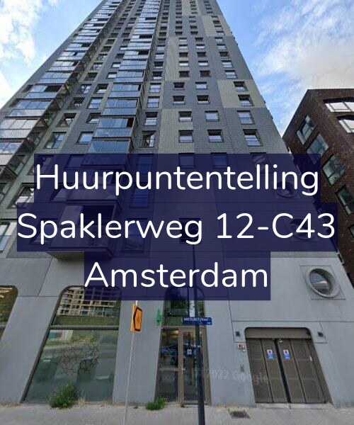 Foto gevel Huurpuntentelling voor Spaklerweg 12-C43, Amsterdam
