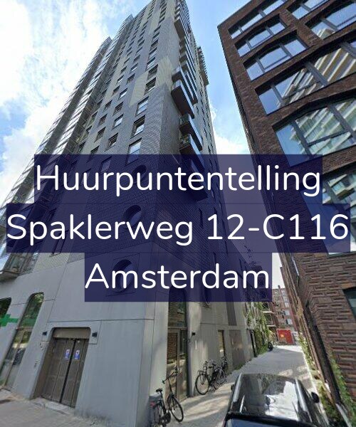 Foto gevel Huurpuntentelling voor Spaklerweg 12-C116, Amsterdam