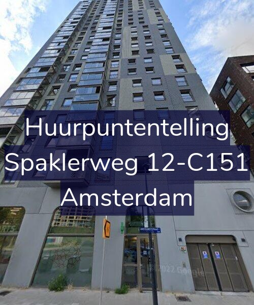 Foto gevel Huurpuntentelling voor Spaklerweg 12-C151, Amsterdam