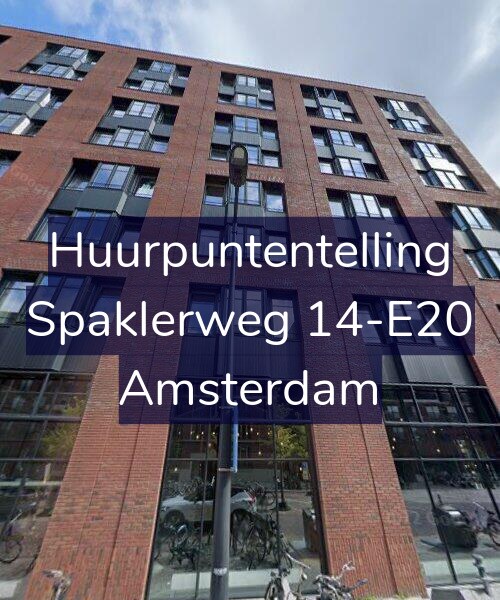 Foto gevel Huurpuntentelling voor Spaklerweg 14-E20, Amsterdam