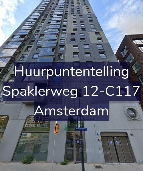Foto gevel Huurpuntentelling voor Spaklerweg 12-C117, Amsterdam