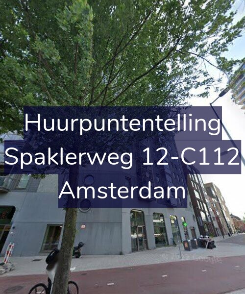 Foto gevel Huurpuntentelling voor Spaklerweg 12-C112, Amsterdam
