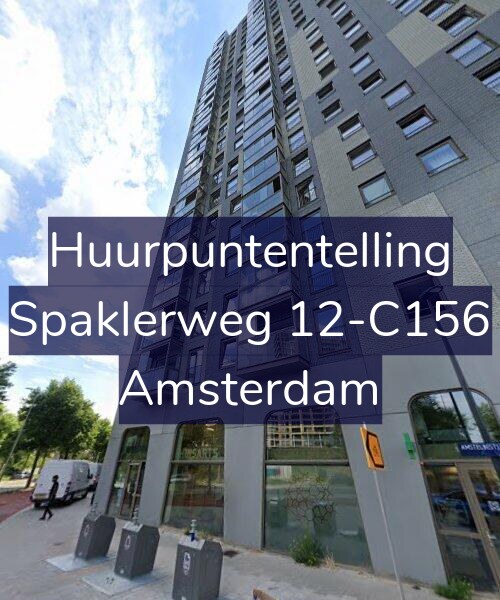 Foto gevel Huurpuntentelling voor Spaklerweg 12-C156, Amsterdam