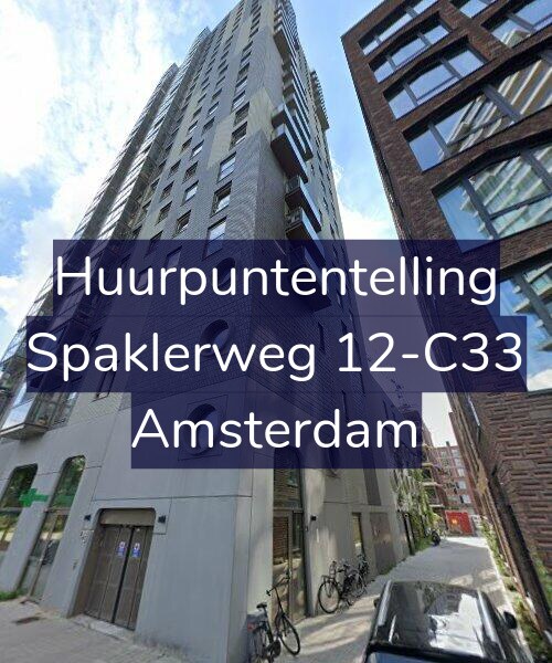 Foto gevel Huurpuntentelling voor Spaklerweg 12-C33, Amsterdam