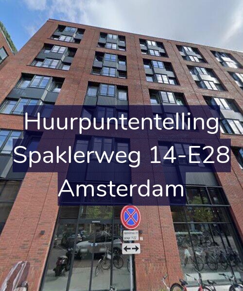 Foto gevel Huurpuntentelling voor Spaklerweg 14-E28, Amsterdam