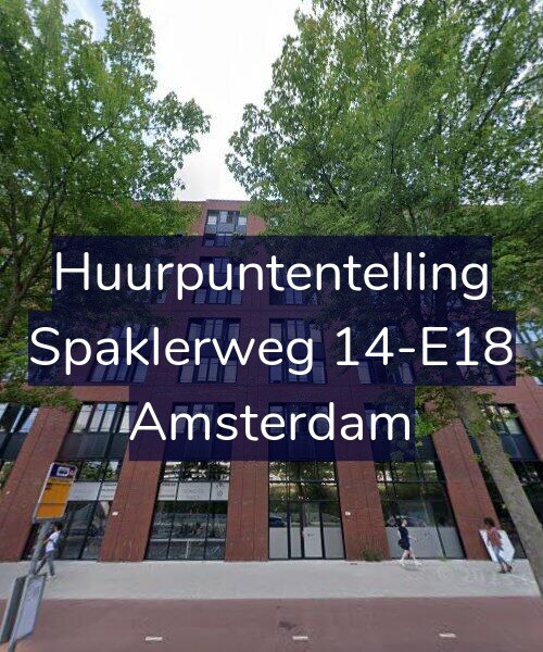 Foto gevel Huurpuntentelling voor Spaklerweg 14-E18, Amsterdam