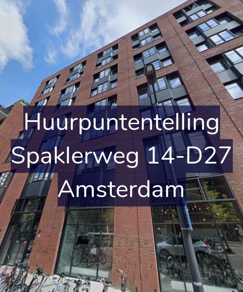 Foto gevel Huurpuntentelling voor Spaklerweg 14-D27, Amsterdam