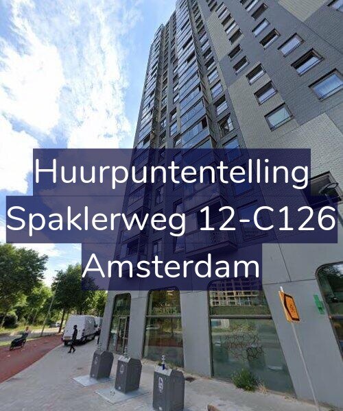 Foto gevel Huurpuntentelling voor Spaklerweg 12-C126, Amsterdam