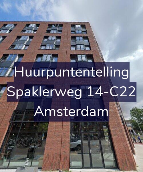 Foto gevel Huurpuntentelling voor Spaklerweg 14-C22, Amsterdam