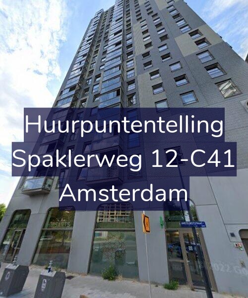 Foto gevel Huurpuntentelling voor Spaklerweg 12-C41, Amsterdam