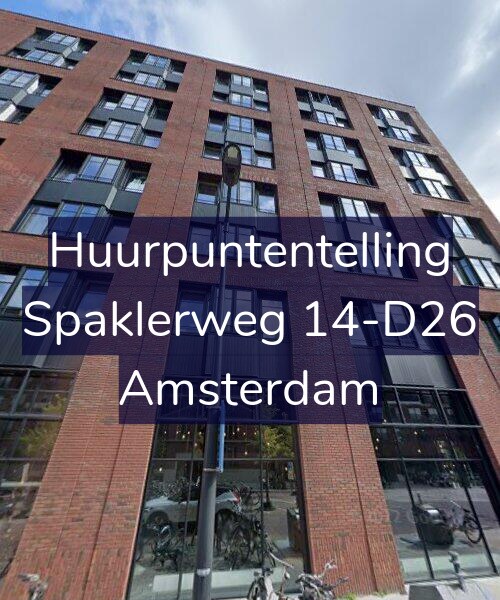 Foto gevel Huurpuntentelling voor Spaklerweg 14-D26, Amsterdam