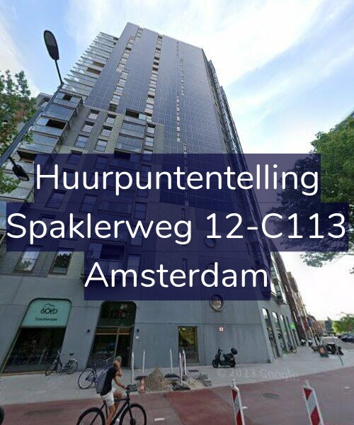 Foto gevel Huurpuntentelling voor Spaklerweg 12-C113, Amsterdam