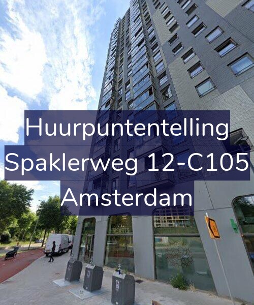 Foto gevel Huurpuntentelling voor Spaklerweg 12-C105, Amsterdam