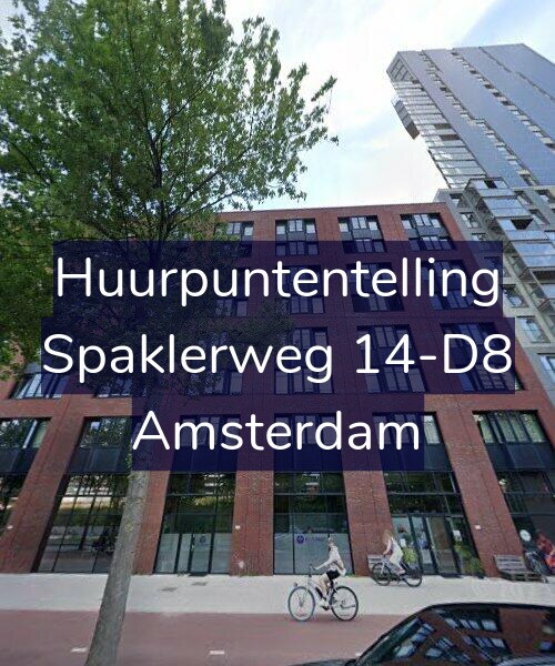 Foto gevel Huurpuntentelling voor Spaklerweg 14-D8, Amsterdam