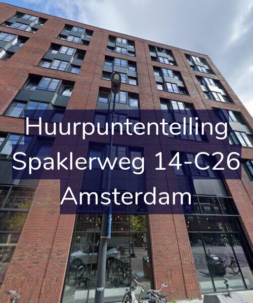 Foto gevel Huurpuntentelling voor Spaklerweg 14-C26, Amsterdam