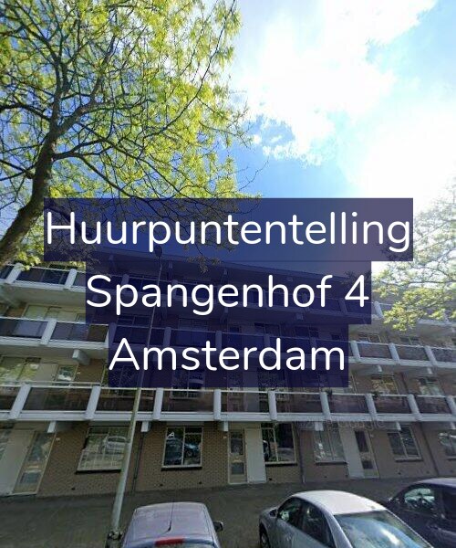 Foto gevel Huurpuntentelling voor Spangenhof 4, Amsterdam
