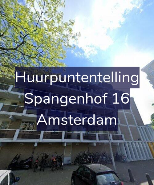 Foto gevel Huurpuntentelling voor Spangenhof 16, Amsterdam