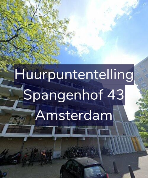 Foto gevel Huurpuntentelling voor Spangenhof 43, Amsterdam