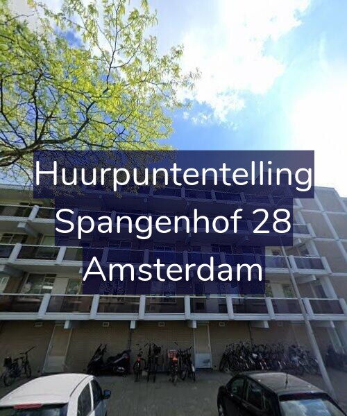 Foto gevel Huurpuntentelling voor Spangenhof 28, Amsterdam