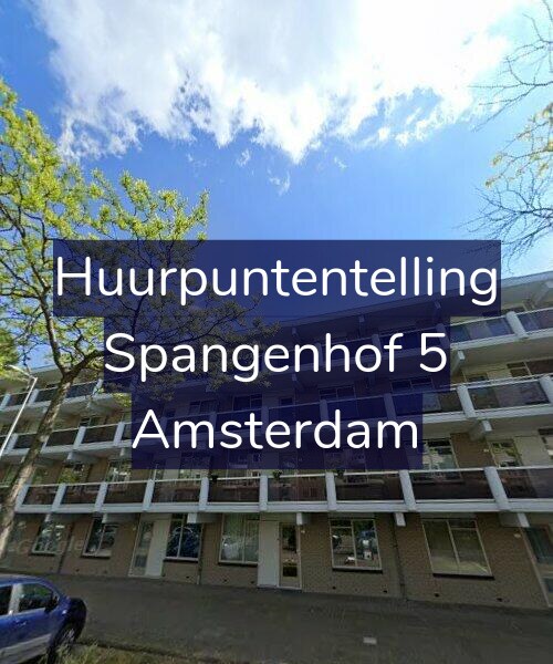 Foto gevel Huurpuntentelling voor Spangenhof 5, Amsterdam