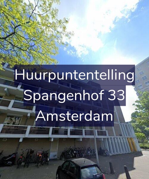 Foto gevel Huurpuntentelling voor Spangenhof 33, Amsterdam