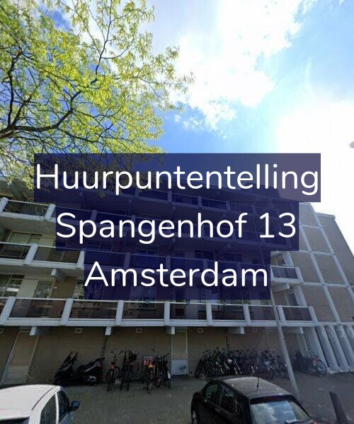 Foto gevel Huurpuntentelling voor Spangenhof 13, Amsterdam