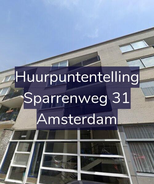 Foto gevel Huurpuntentelling voor Sparrenweg 31, Amsterdam