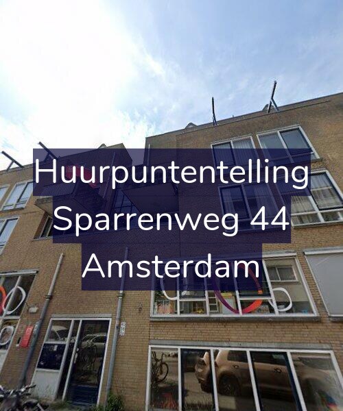 Foto gevel Huurpuntentelling voor Sparrenweg 44, Amsterdam