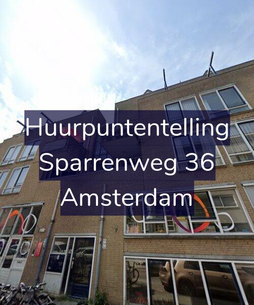 Foto gevel Huurpuntentelling voor Sparrenweg 36, Amsterdam