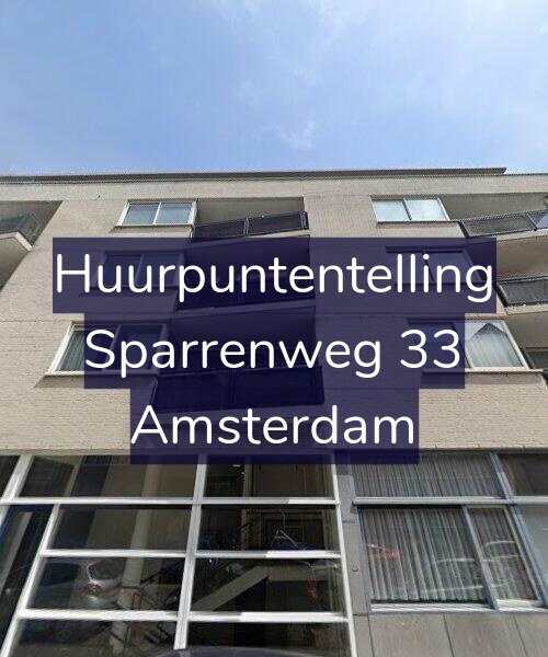 Foto gevel Huurpuntentelling voor Sparrenweg 33, Amsterdam