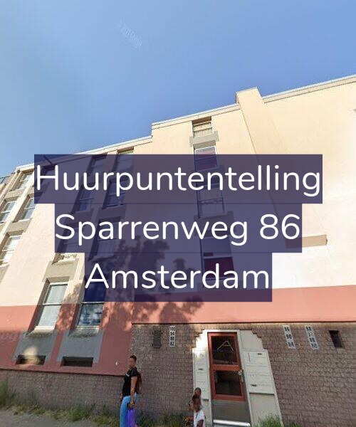 Foto gevel Huurpuntentelling voor Sparrenweg 86, Amsterdam