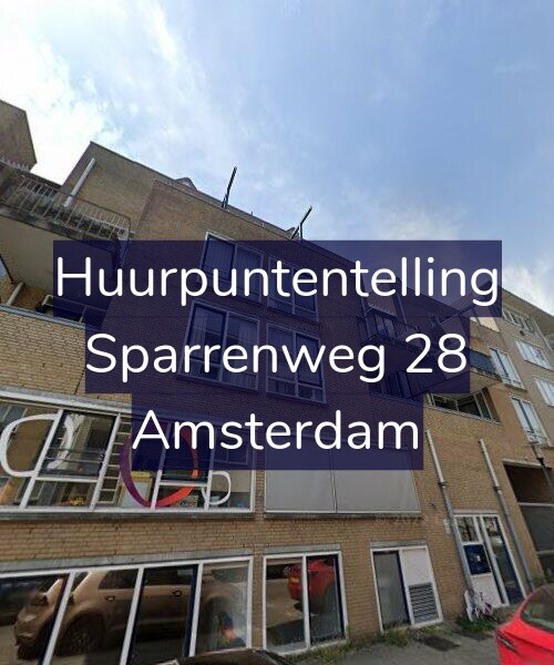 Foto gevel Huurpuntentelling voor Sparrenweg 28, Amsterdam
