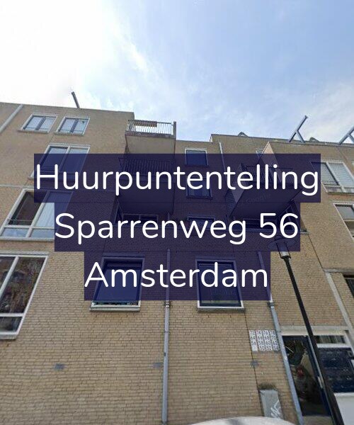 Foto gevel Huurpuntentelling voor Sparrenweg 56, Amsterdam