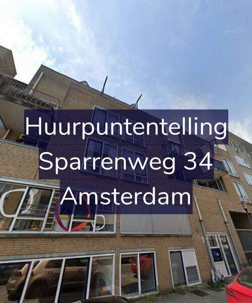 Foto gevel Huurpuntentelling voor Sparrenweg 34, Amsterdam