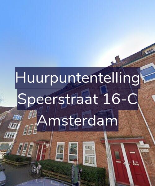 Foto gevel Huurpuntentelling voor Speerstraat 16-C, Amsterdam