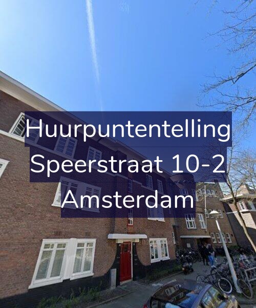 Foto gevel Huurpuntentelling voor Speerstraat 10-2, Amsterdam