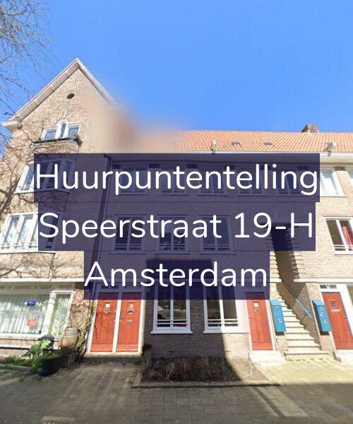 Foto gevel Huurpuntentelling voor Speerstraat 19-H, Amsterdam