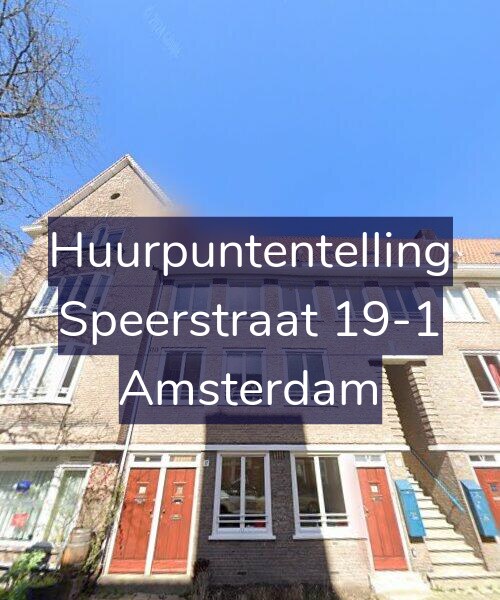 Foto gevel Huurpuntentelling voor Speerstraat 19-1, Amsterdam