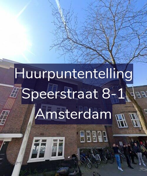 Foto gevel Huurpuntentelling voor Speerstraat 8-1, Amsterdam
