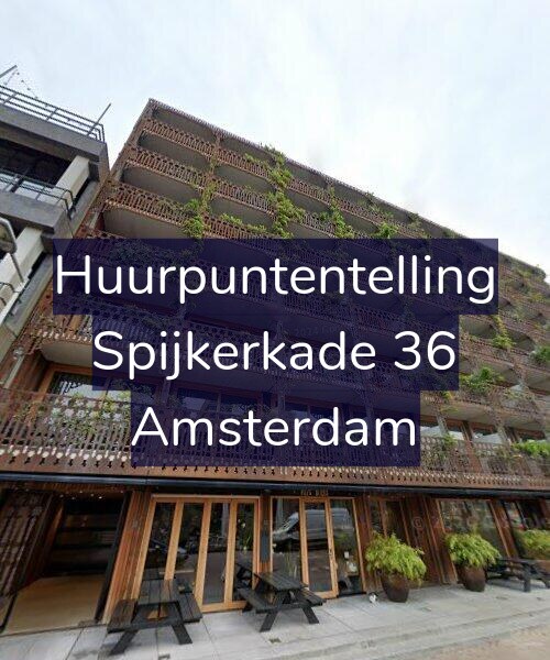Foto gevel Huurpuntentelling voor Spijkerkade 36, Amsterdam