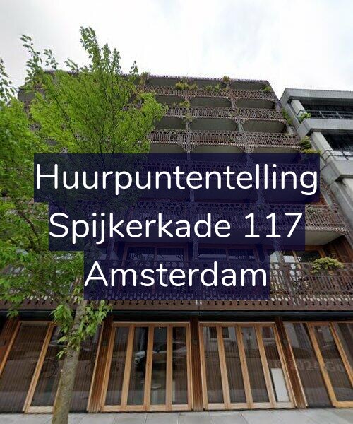 Foto gevel Huurpuntentelling voor Spijkerkade 117, Amsterdam