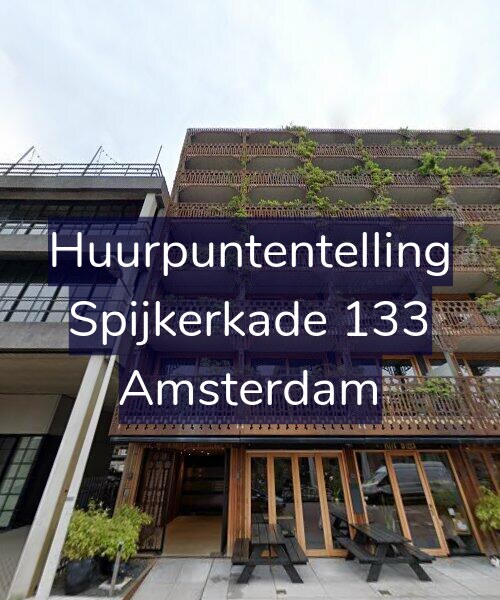 Foto gevel Huurpuntentelling voor Spijkerkade 133, Amsterdam