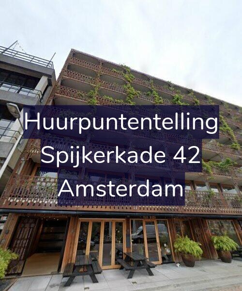 Foto gevel Huurpuntentelling voor Spijkerkade 42, Amsterdam