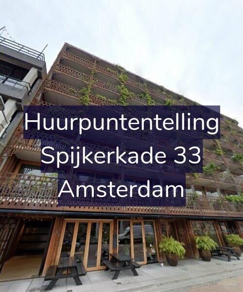 Foto gevel Huurpuntentelling voor Spijkerkade 33, Amsterdam